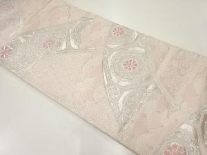 アンティーク　波に花蜀江文模様織出し袋帯（材料）